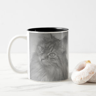 Crazy and Niedlich Kitty Zweifarbige Tasse
