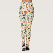 Crazy Animals farbenfrohe Muster Leggings (Rückseite)