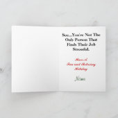 Crazy Antenna House Weihnachtskarte Feiertagskarte (Innenseite)