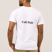 Crazy Antenna Mobile Zuhause Ham Radio T - Shirt # (Rückseite)