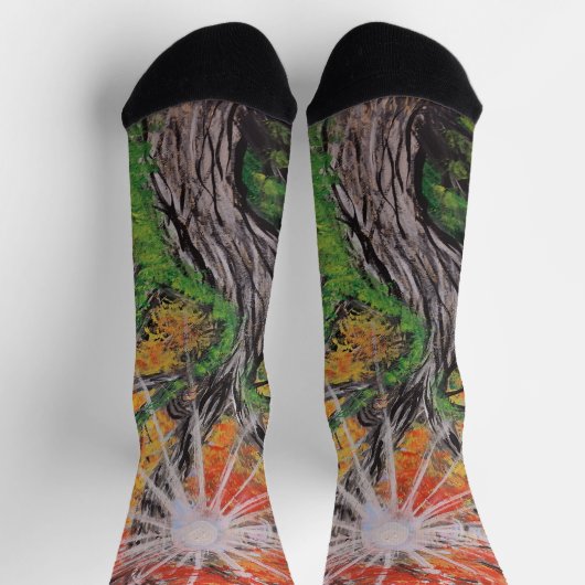 Crazy Art Chauses Socken (Oben)