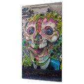 Crazy Art Horror Skull Graffiti Klemmbrett (Links)