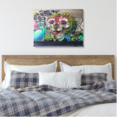Crazy Art Horror Skull Graffiti Leinwanddruck (Insitu (Schlafzimmer))
