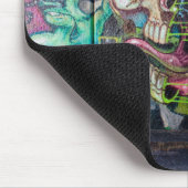 Crazy Art Horror Skull Graffiti Mousepad (Ecke)