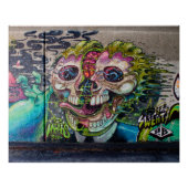 Crazy Art Horror Skull Graffiti Poster (Vorderseite)