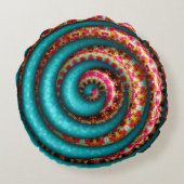 Crazy Art Round Throw Kissen (Rückseite)