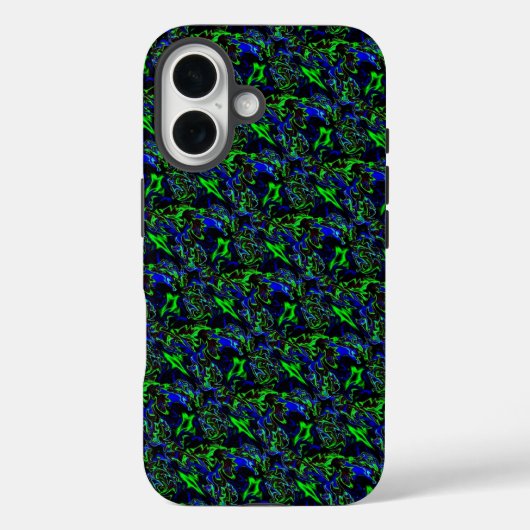 Crazy Artdeco in Funky Rainbow Style Case-Mate iPhone Hülle (Rückseite)