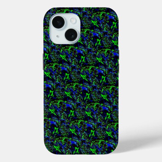 Crazy Artdeco in Funky Rainbow Style Case-Mate iPhone Hülle (Rückseite)