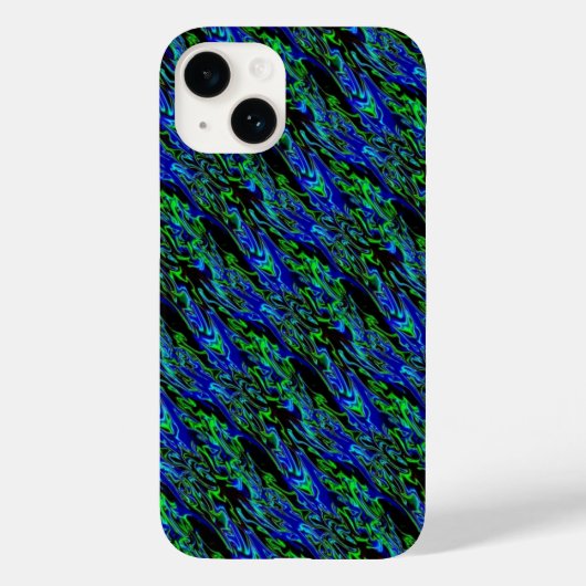 Crazy Artdeco in Funky Rainbow Style Case-Mate iPhone Hülle (Rückseite)
