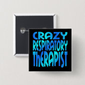 Crazy Atemtherapeut Button (Vorne & Hinten)