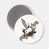 Crazy Attack Cat Magnet (Vorderseite/Rückseite)
