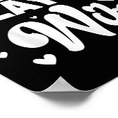 Crazy Badminton Player Ehefrau Shuttle Poster (Ecke)