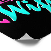 Crazy Badminton Player Ehefrau Shuttle Poster (Ecke)