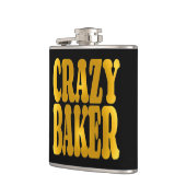 Crazy Baker in Gold Flachmann (Links)
