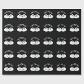 Crazy Bao You Funny Dimsum Pun Geschenkpapier (Flach)