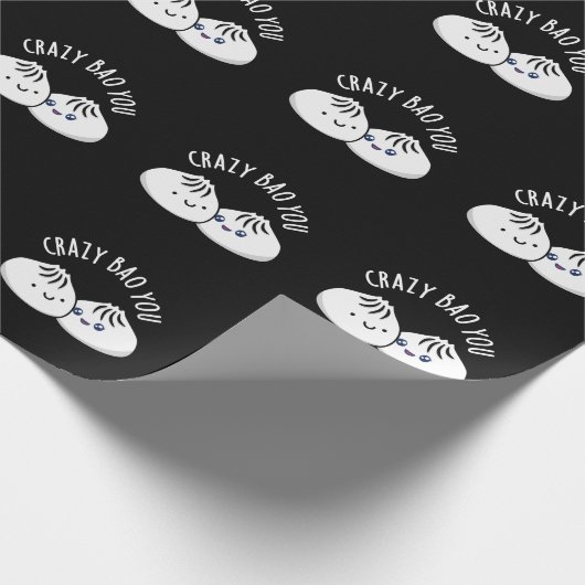 Crazy Bao You Funny Dimsum Pun Geschenkpapier (Ecke)