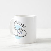 Crazy Bao You Funny Dimsum Pun Kaffeetasse (Vorderseite Links)