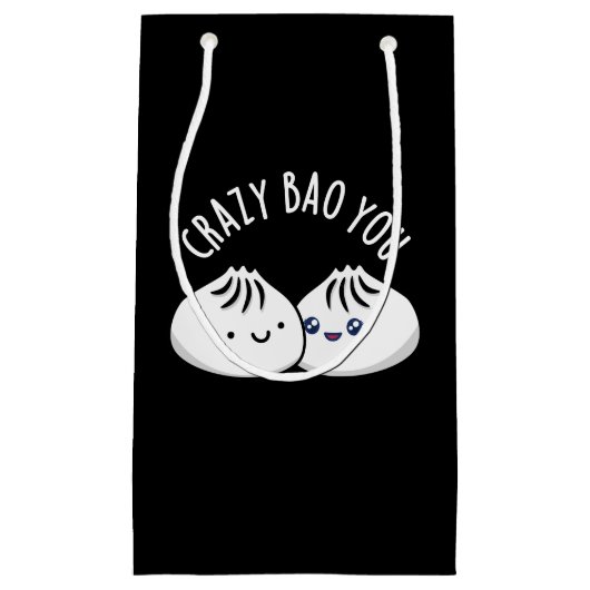 Crazy Bao You Funny Dimsum Pun Kleine Geschenktüte (Vorderseite)