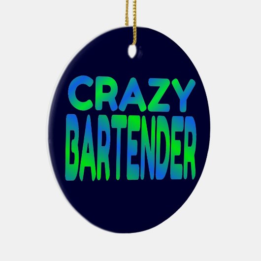 Crazy Barkeeper Keramikornament (Rechts)
