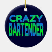 Crazy Barkeeper Keramikornament (Hinten)
