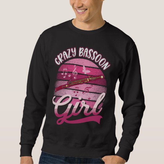 Crazy Bassoon Girl Sweatshirt (Vorderseite)