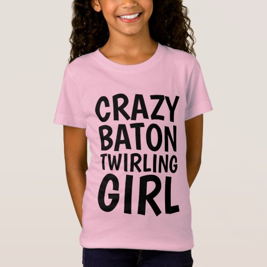CRAZY BATON TWIRLL T - Shirt, Kinder T-Shirt (Vorderseite)
