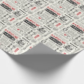 Crazy BBQ: Whimsical Doodle Kunst Geschenkpapier (Ecke)