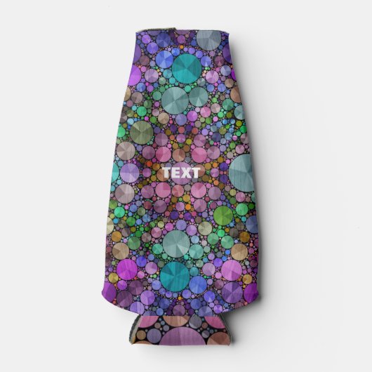 Crazy Beautiful Abstrakt Zipped Flasche Cooler Wra Flaschenkühler (Vorderseite)