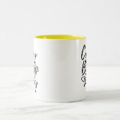 Crazy Bee Lady Zweifarbige Tasse (Mittel)