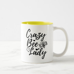Crazy Bee Lady Zweifarbige Tasse
