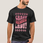 Crazy Bernese Mountain Dog Lady Design für Hunde L T-Shirt (Vorderseite)