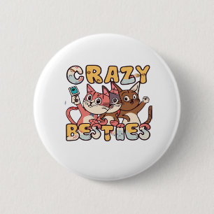 Crazy Besties Take Funny Selfy Work Bestie Gif Button
