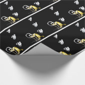 Crazy Biker in the Dark! Fahrrad Geschenkpapier (Ecke)