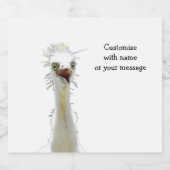 Crazy Bird Beer Label Bierflaschenetikett (Einzelnes Label)