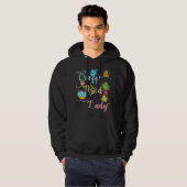 Crazy Bird Lady Bird Lover Watching Vogelbeobachte Hoodie (Vorne ganz)