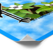 Crazy Bird Lady Design Poster (Ecke)