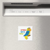 Crazy Bird Lady! Magnet (In Situ (Geschirrspüler))