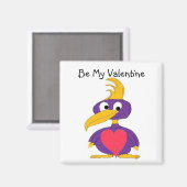 Crazy Bird Magnet (Vorderseite/Rückseite)