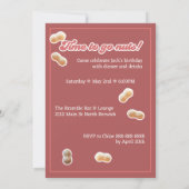 Crazy Bird & Peanuts Wildes Party zum Geburtstag Einladung (Rückseite)