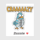 Crazy Bird Sticker (Blatt)