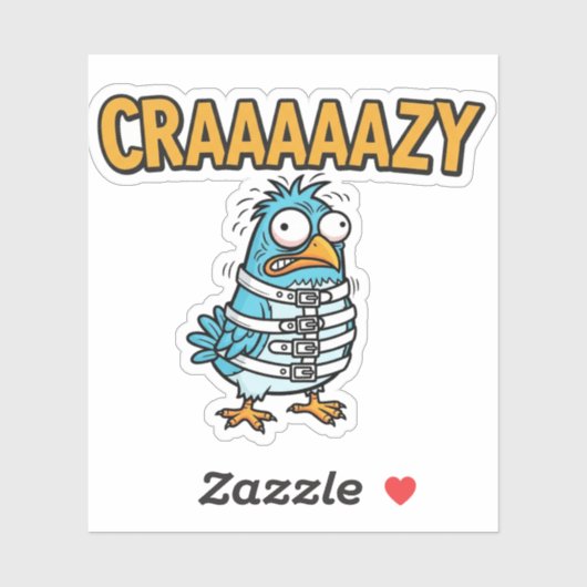 Crazy Bird Sticker (Blatt)