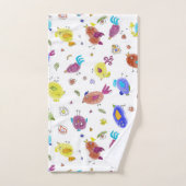 Crazy Birds Badhandtuch Set (Handtuch)
