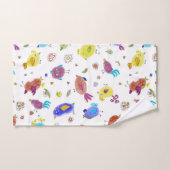 Crazy Birds Badhandtuch Set (Handtuch)