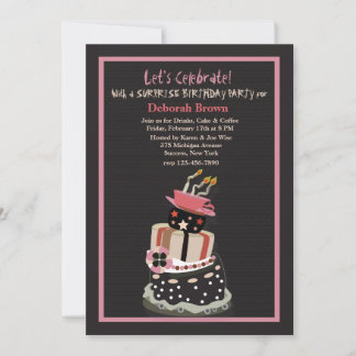 Crazy Birthday Cake Einladung