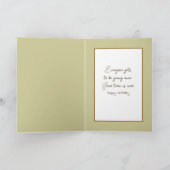 Crazy Birthday Donkey trägt einen Hut Karte (Innenseite)