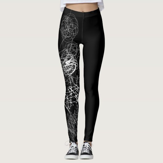 Crazy Black Leggings (Vorderseite)