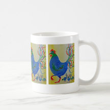Crazy Blue Mother Hen und Chicks Tasse