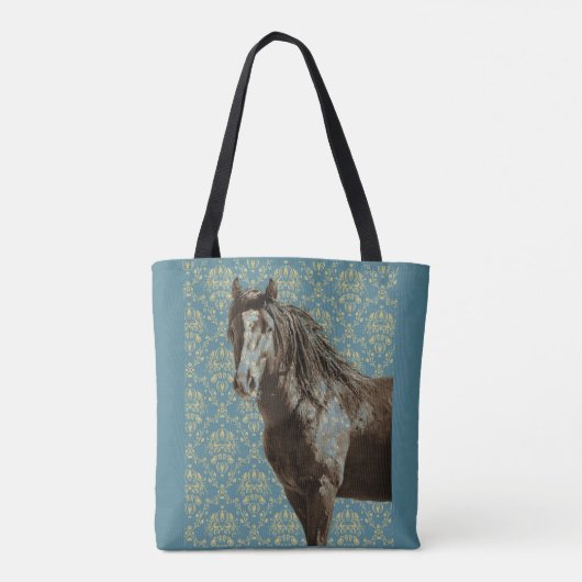 Crazy Blue Tote Bag Tasche (Rückseite)