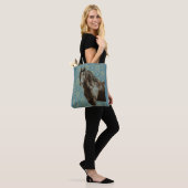 Crazy Blue Tote Bag Tasche (Am Model)