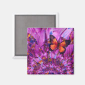 Crazy Blume Butterfly Magnet (Vorderseite/Rückseite)